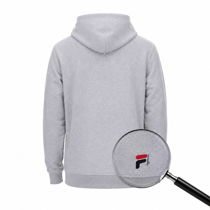 FILA Barumini Hoodie Grau Kapuzenpullover Sweatshirt Pullover mit Logo Neu mit Etikett