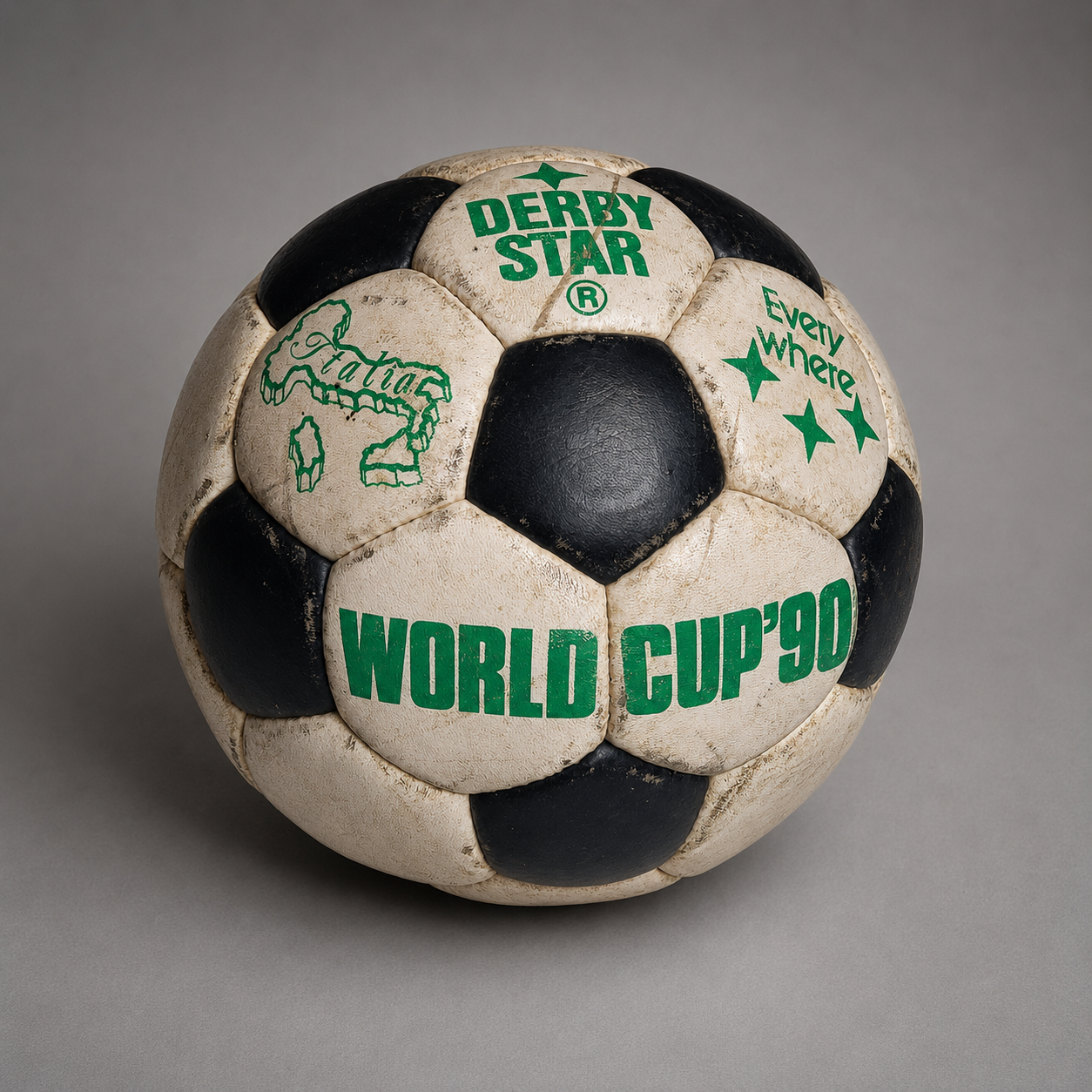 Derby Star World Cup 90 Fußball WM Vintage Italia 1990 Sammlerball gebraucht