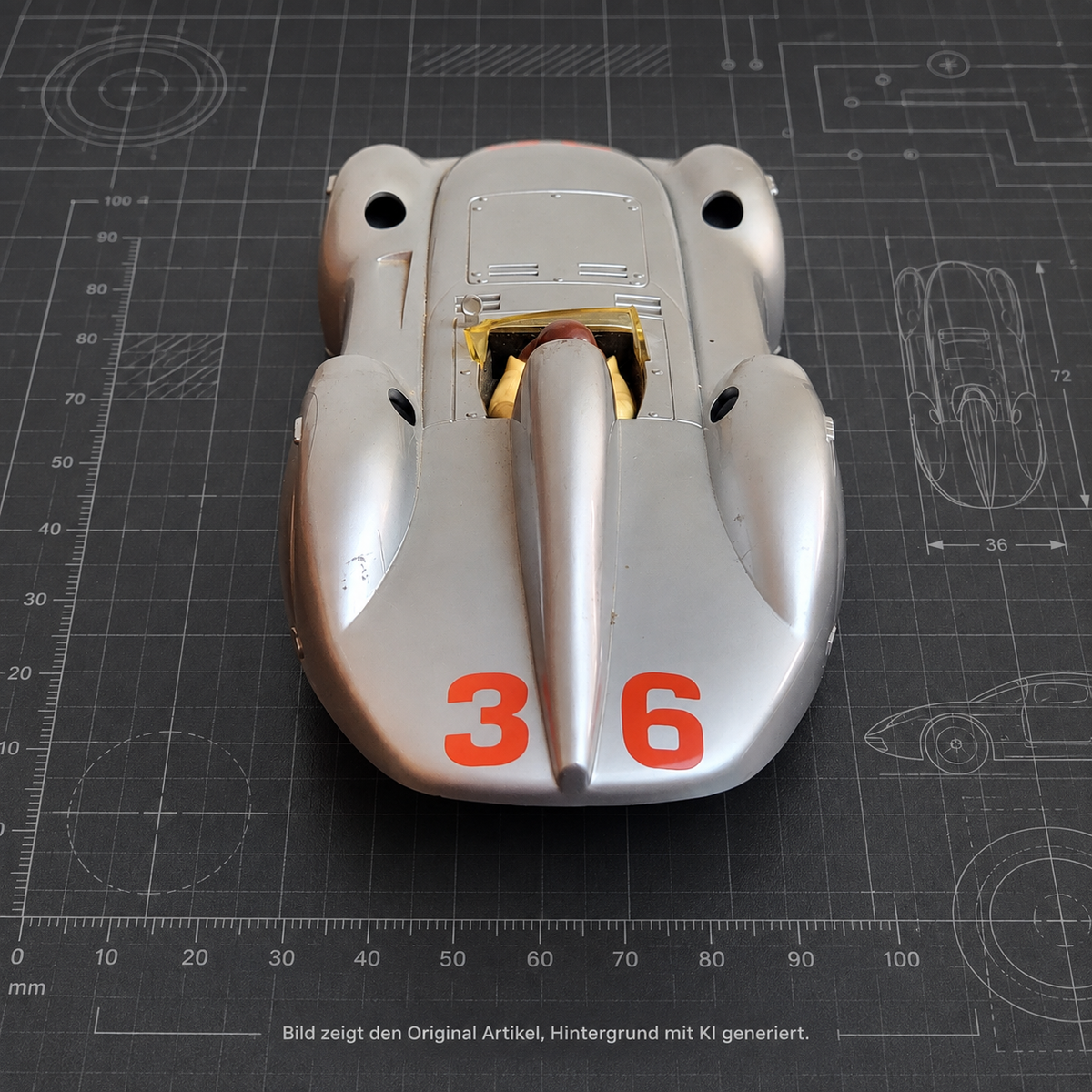 Carrera Exclusiv Mercedes W125 Stromlinie Avus 1937 Slotcar Rennwagen