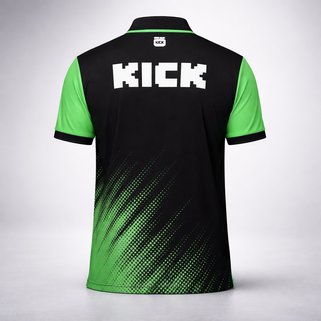 Original KICK SAUBER F1 Polo Shirt 2025 Herren Schwarz Grün Formel 1 Teamshirt L