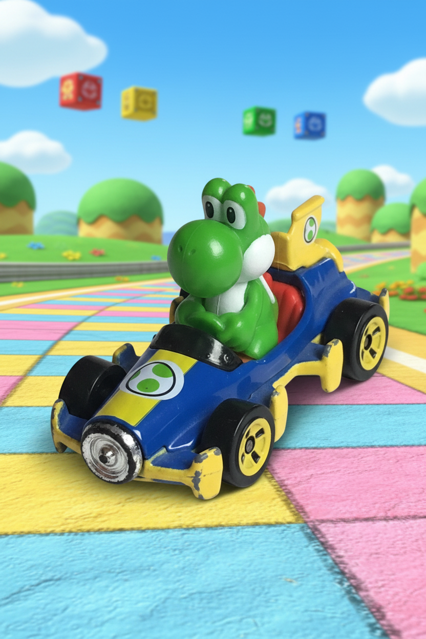 Hot Wheels Mario Kart Yoshi Kart