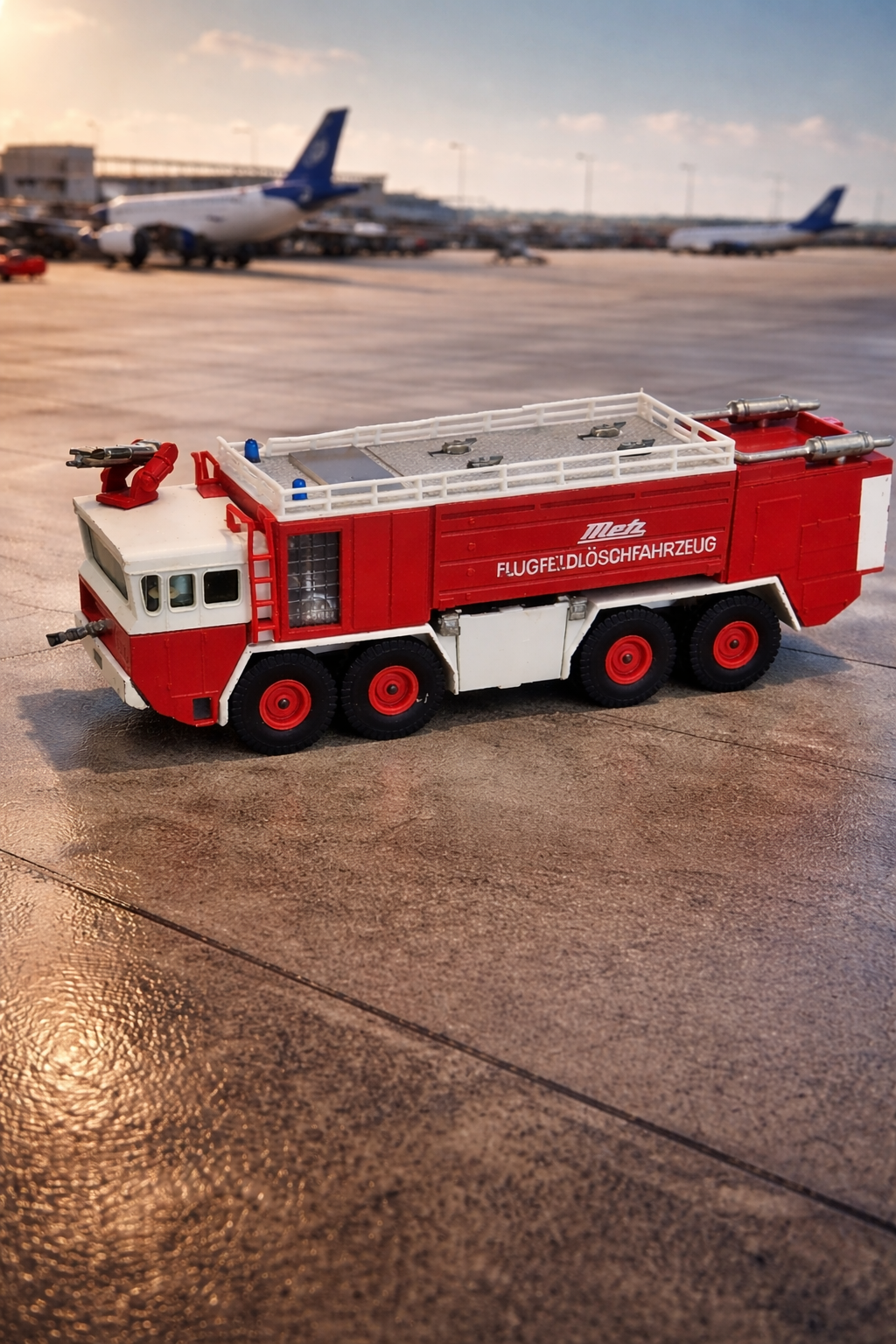 SIKU V 332 METZ Flugfeldlöschfahrzeug 8x8 – Vintage Modellauto 1:55, Made in Germany