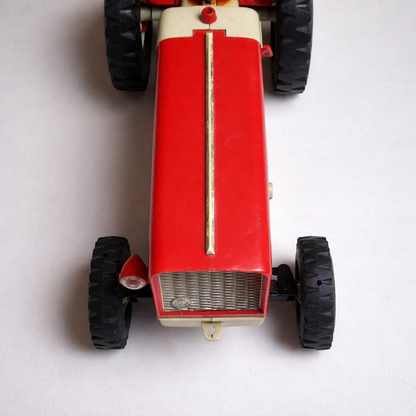 PIKO DDR Traktor ZT 300 Spielzeug Vintage Rot Beige Kunststoff Oldtimer Modell