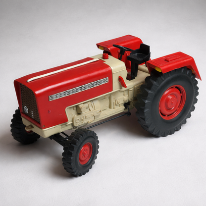 PIKO DDR Traktor ZT 300 Spielzeug Vintage Rot Beige Kunststoff Oldtimer Modell