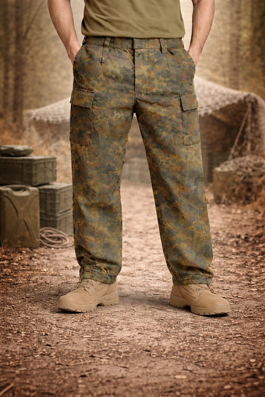 Original Bundeswehr Tarn Neuware BW Feldhose Flecktarn Feuchter Gr. 12 neu