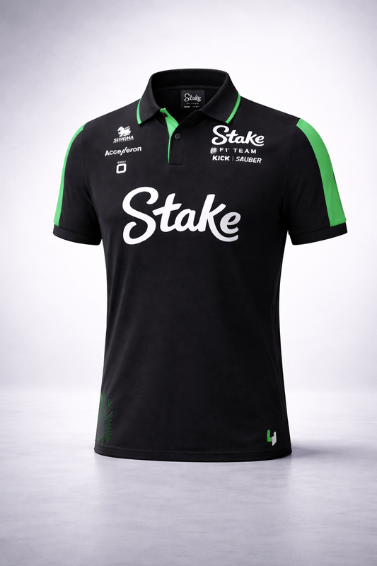 Stake KICK Sauber F1 Team Polo Shirt 2024 – Herren, Schwarz/Grün, Regular Fit, Kurzarm, offizieller Fanartikel

Größe: L