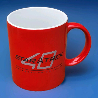 Star Trek 40 Jahre Jubiläums-Kaffeebecher – Rot – Paramount Pictures Vintage 2006 – 250 ml