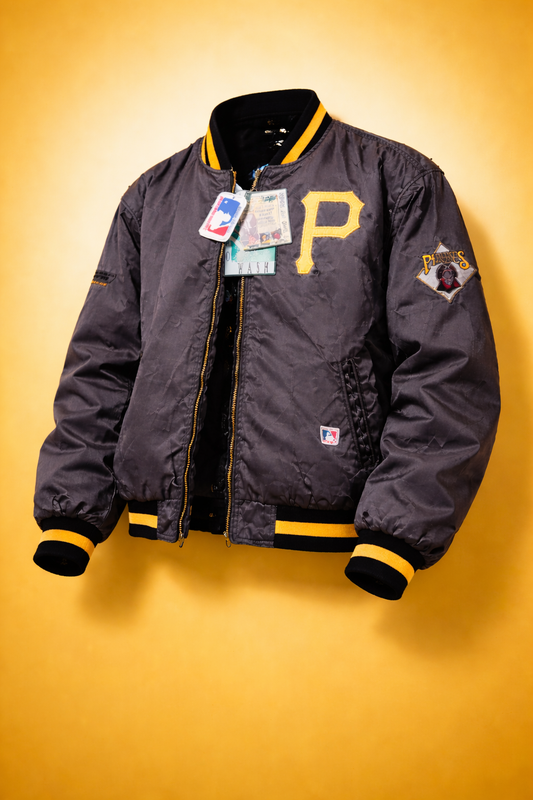 Pittsburgh Pirates Vintage Baseball Jacke – Campri Team Line, 90er Jahre, NEU mit Etikett, Amerikanisch Größe L