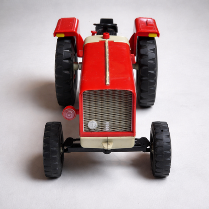 PIKO DDR Traktor ZT 300 Spielzeug Vintage Rot Beige Kunststoff Oldtimer Modell