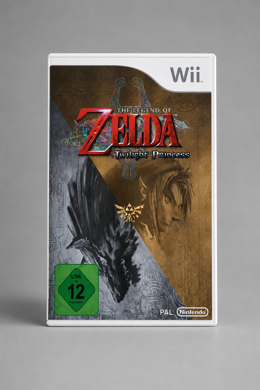 The Legend of Zelda: Twilight Princess – Nintendo Wii Spielverpackung, Vintage Videospiel