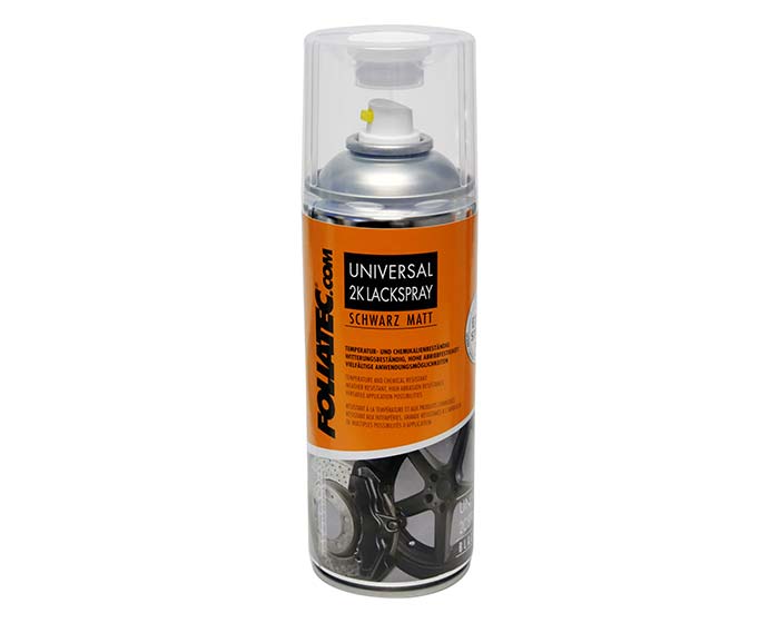 FOLIATEC 400ml UNIVERSAL 2K LACKSPRAY SCHWARZ MATT SPRÜH BREMSSATTEL LACK 2129 SPRAY