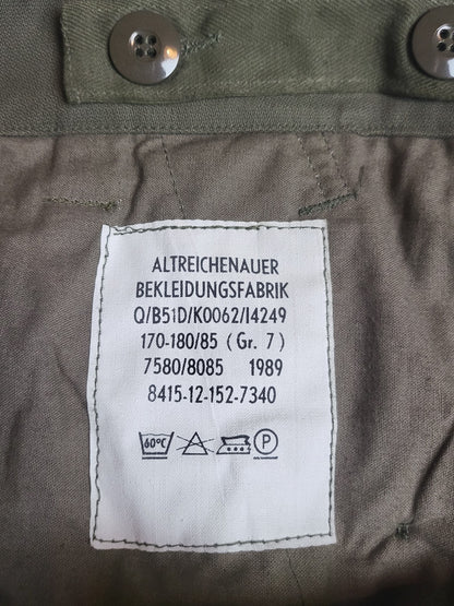 Neuware Bundeswehr Kniebundhose Moleskin 3/4 BW Oliv Gr.7 Maße 170-180/85