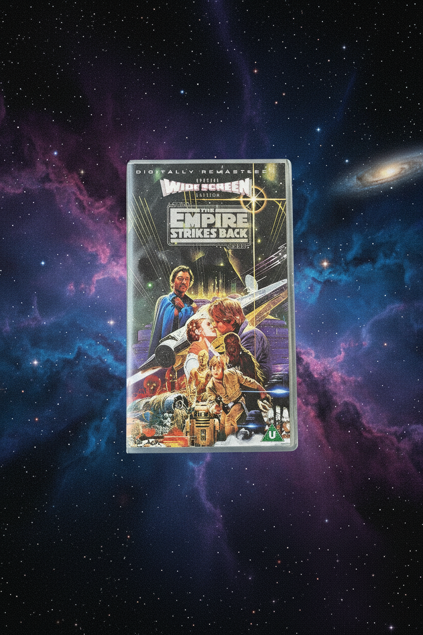Star Wars The Empire Strikes Back VHS Special Widescreen Edition im Weltall