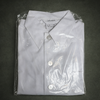 Original Bundeswehr Labor Arbeitskittel weiß Halb-Kittel Gr. 46 Neuware