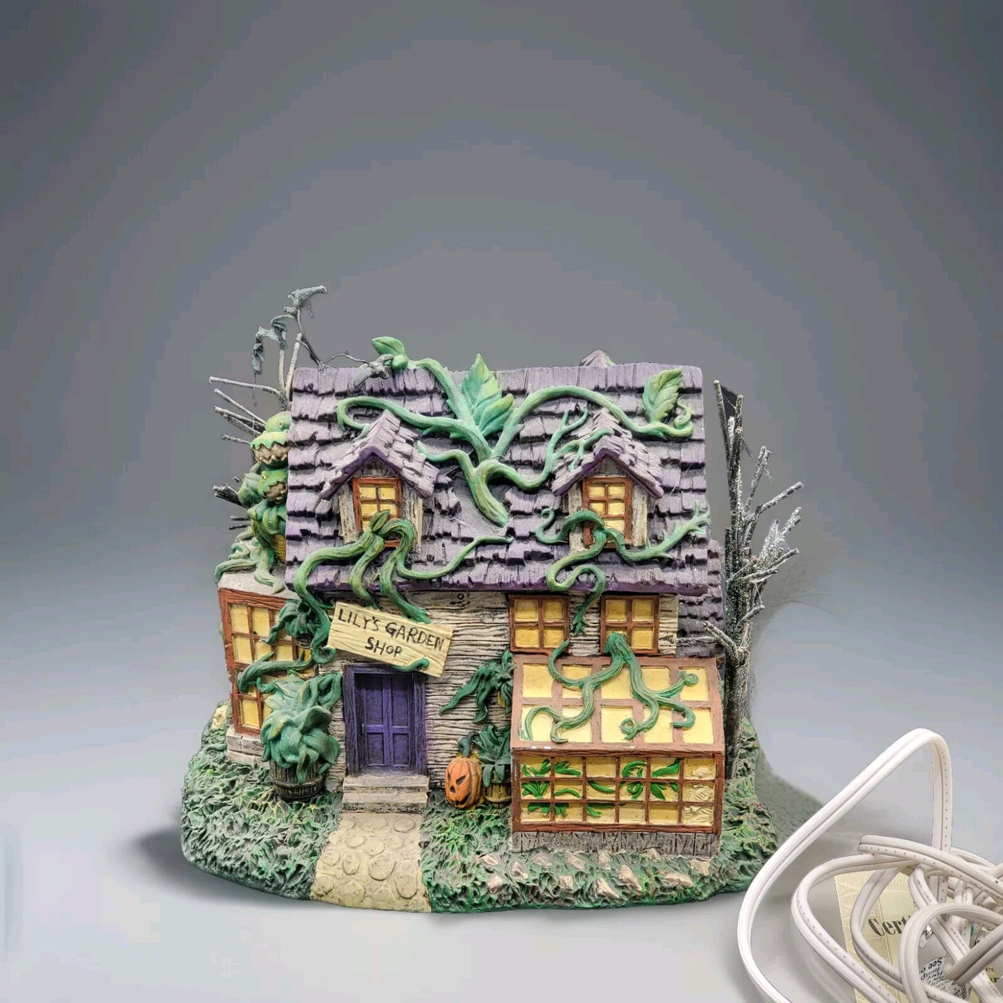 Hawthorne Village The Munsters Lily's Garden Shop Gebäude Sammler mit Beleuchtung Vintage Modell