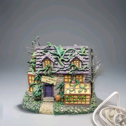 Hawthorne Village The Munsters Lily's Garden Shop Gebäude Sammler mit Beleuchtung Vintage Modell