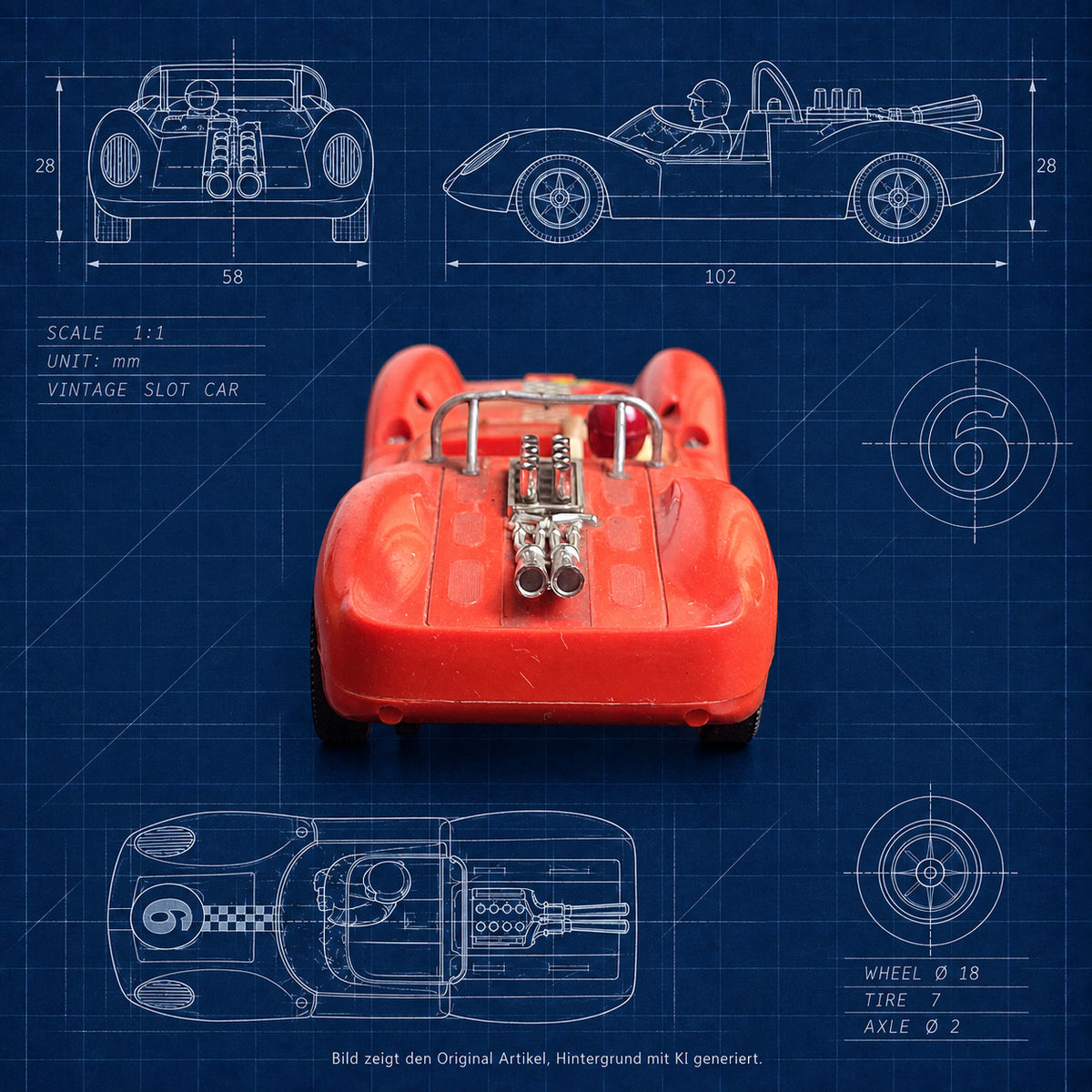 Fleischmann Auto Rallye 3210 Lotus Ford 40 Nr. 6 – Slotcar 1:32