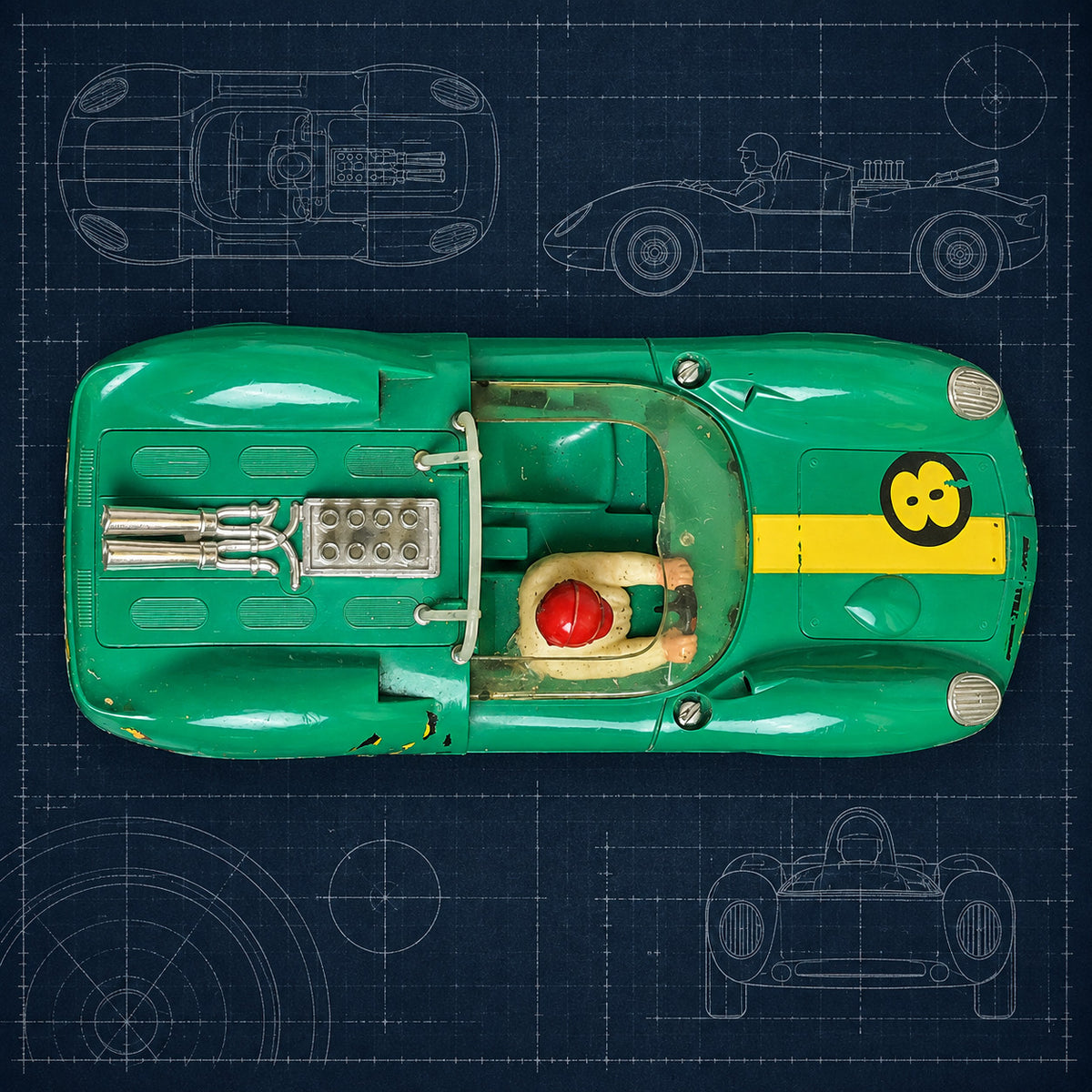 Fleischmann Auto Rally 3210 Ford Lotus 40 Nr. 8 – Slotcar 1:32