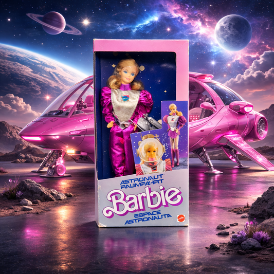 Vintage Astronauten Barbie 1989 Mattel Puppe Space OVP Neu 2449 Mond Weltraum