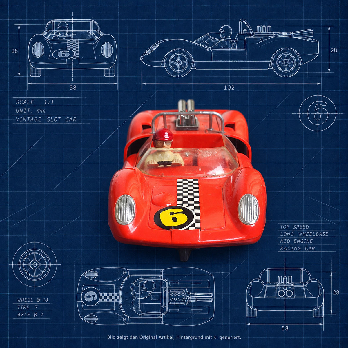 Fleischmann Auto Rallye 3210 Lotus Ford 40 Nr. 6 – Slotcar 1:32